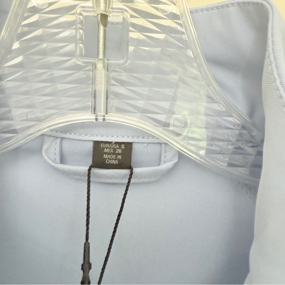 Zara JACKET WITH CONTRASTING STRIPES - Blue / Gray size S new with tags - Picture 2 of 5